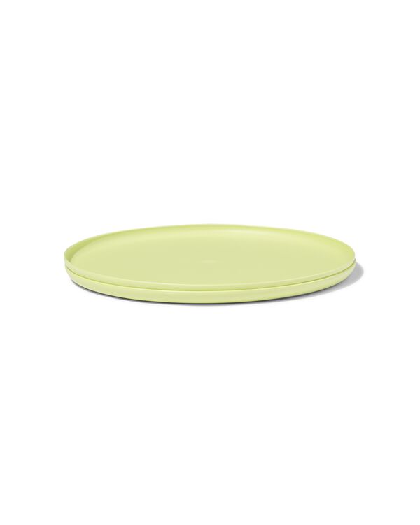 assiette &Oslash; 20 cm bioplastique vert clair - 41840238 - HEMA