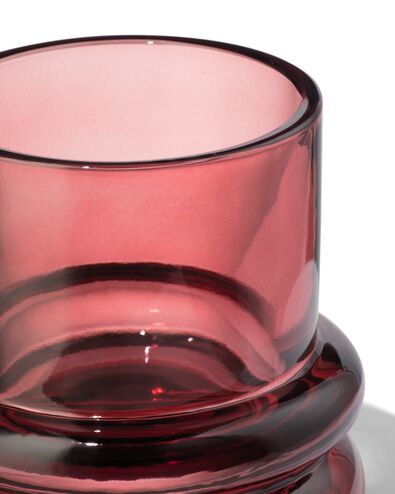 bougeoir verre bordeaux - 13324103 - HEMA