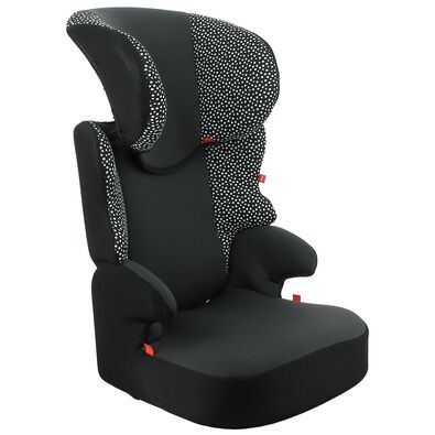 Auto-Kindersitz Junior, 15 - 36 kg, schwarz mit weißen Punkten - 41700006 - HEMA