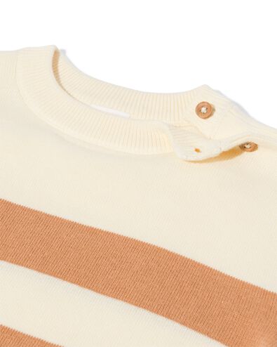 baby trui strepen bruin bruin - 33173170BROWN - HEMA