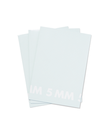 3 cahiers format A4 à carreaux 5x5mm menthe - 14101614 - HEMA