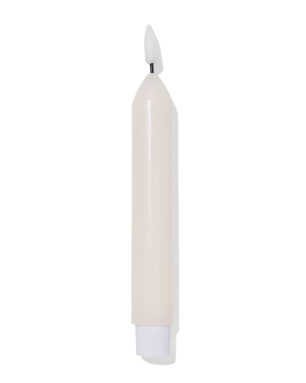 bougie longue &agrave; led ⌀2,3x20cm ivoire - 13550136 - HEMA