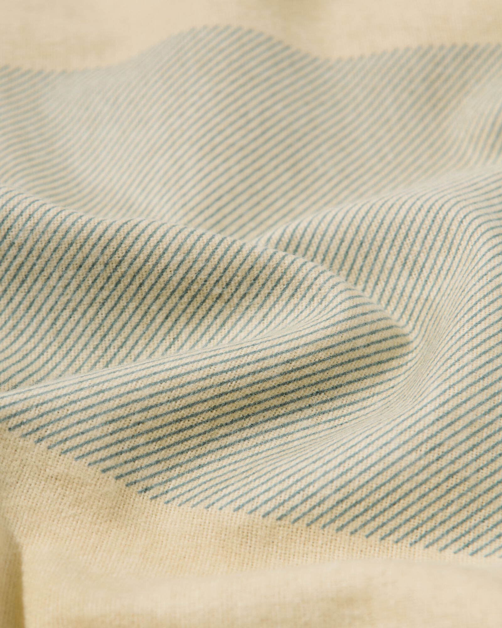 housse de couette 140x200/220cm flanelle &agrave; carreaux vert-beige - 5700213 - HEMA