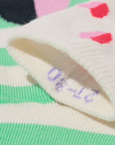 kindersokken hartjes - 5 paar beige beige - 4320735BEIGE - HEMA