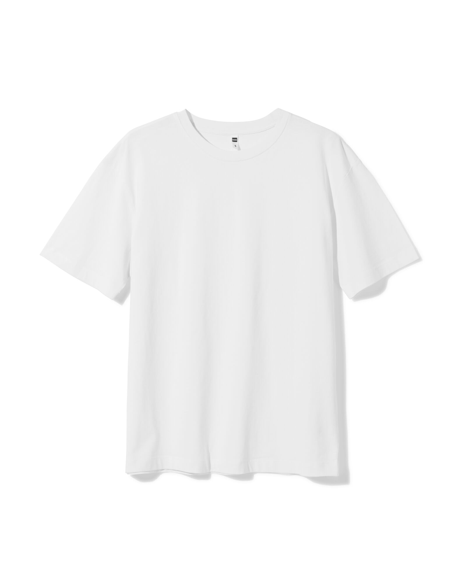 dames T-shirt  Do relaxed fit wit wit - 36304320WHITE - HEMA