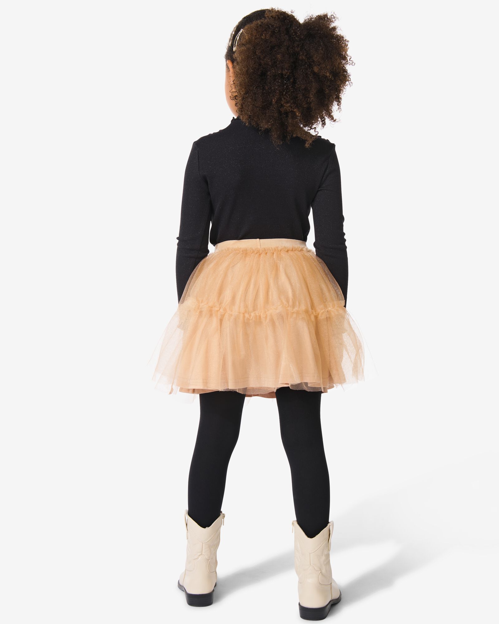 kinderrok tule glitter ecru - 30830019ECRU - HEMA