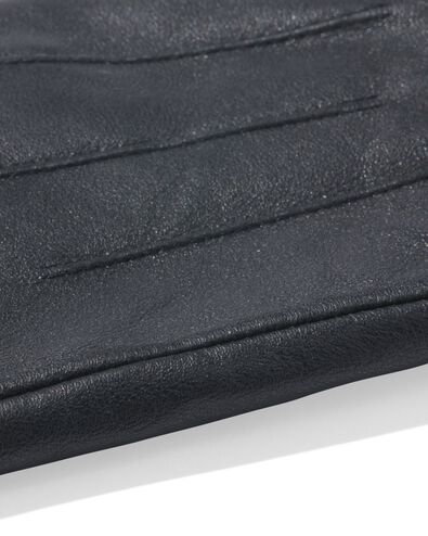 herenhandschoenen leer zwart zwart - 16500075BLACK - HEMA