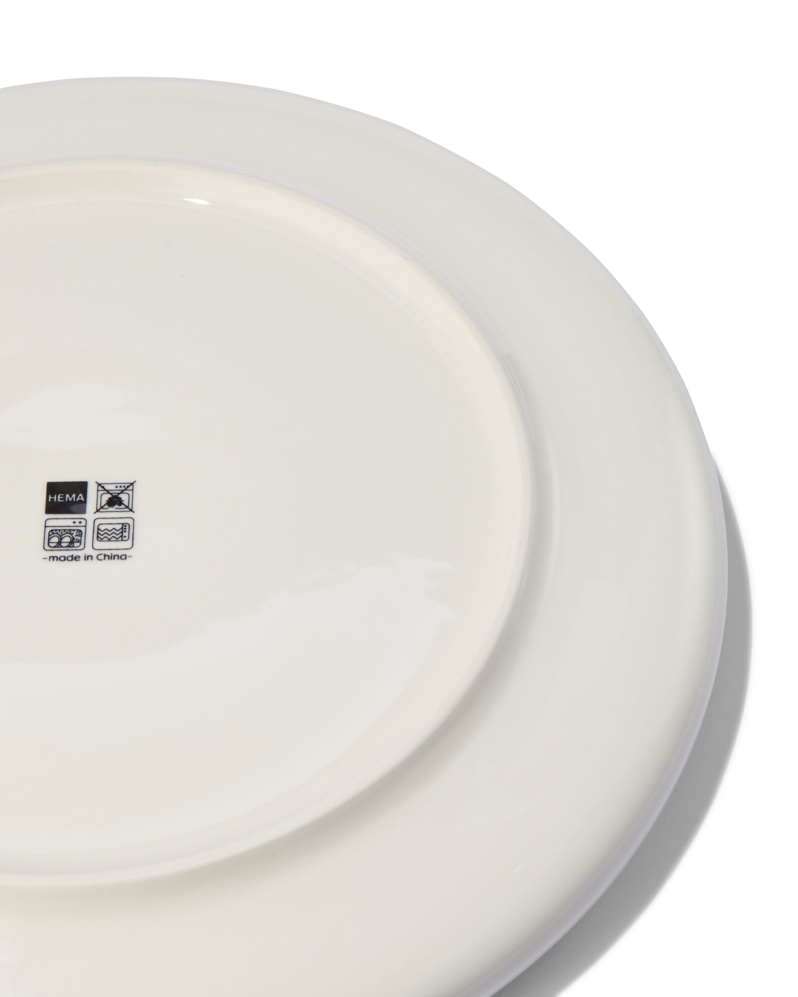 assiette plate - 26 cm - Rome - new bone - blanche - 9602042 - HEMA