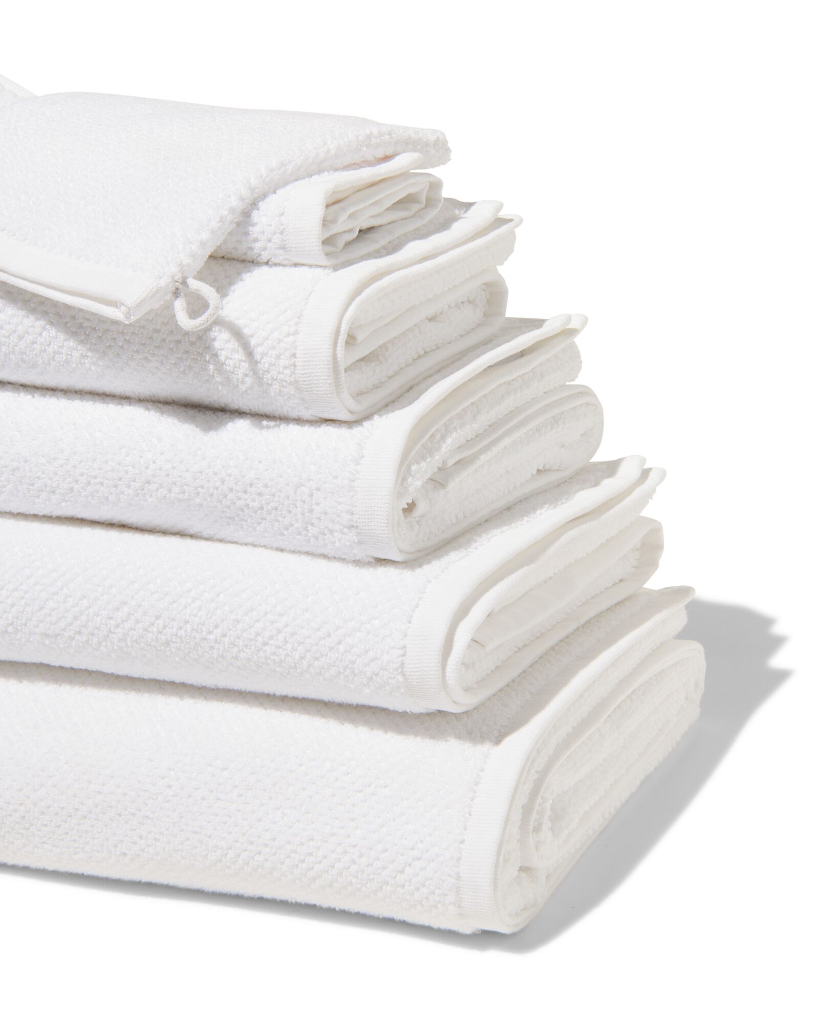 hema serviette de bain 2ème vie coton recyclé blanc (blanc)