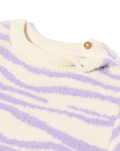 pull b&eacute;b&eacute; z&egrave;bre violet - 33023670PURPLE - HEMA
