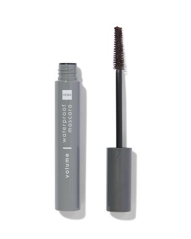 volume mascara waterproof bruin - 11210214 - HEMA