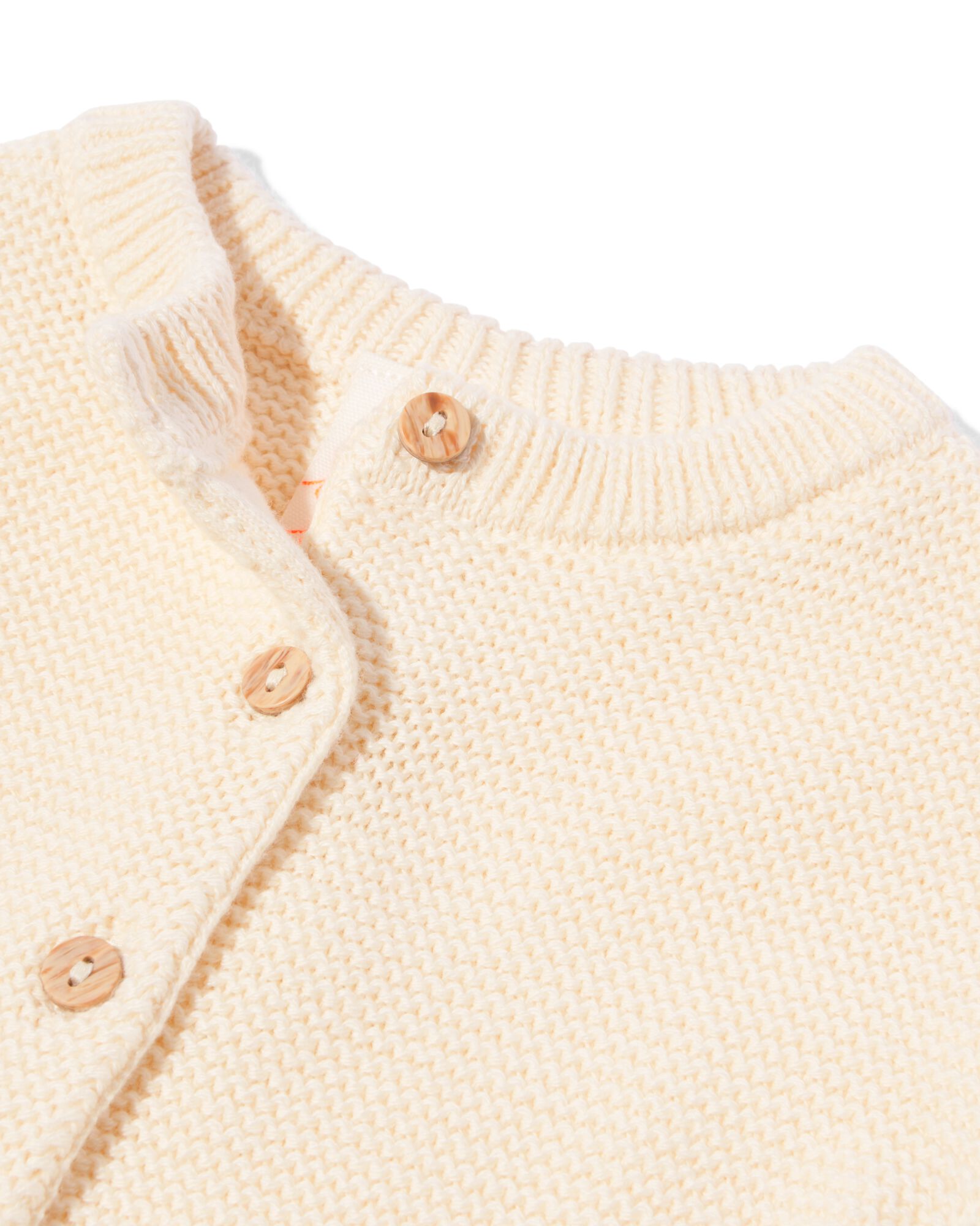 newborn vest fijngebreid ecru ecru - 33446320ECRU - HEMA