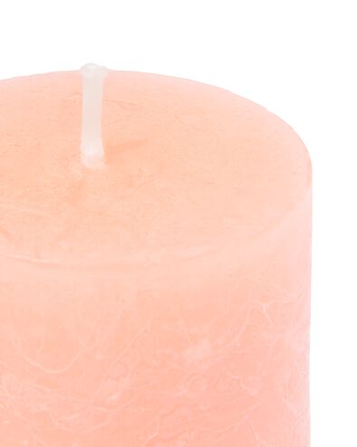 bougie rustique &Oslash; 5 x 11 cm saumon saumon 5 x 11 - 13501942 - HEMA