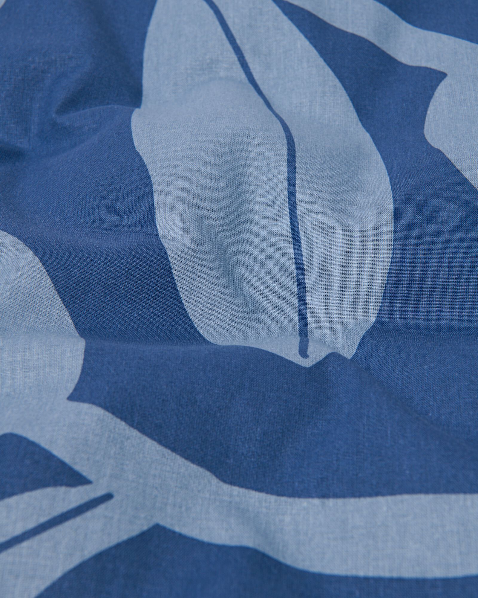 Bettwäsche, Soft Cotton, 200 x 220 cm, Tulpen, blau - 5730186 - HEMA