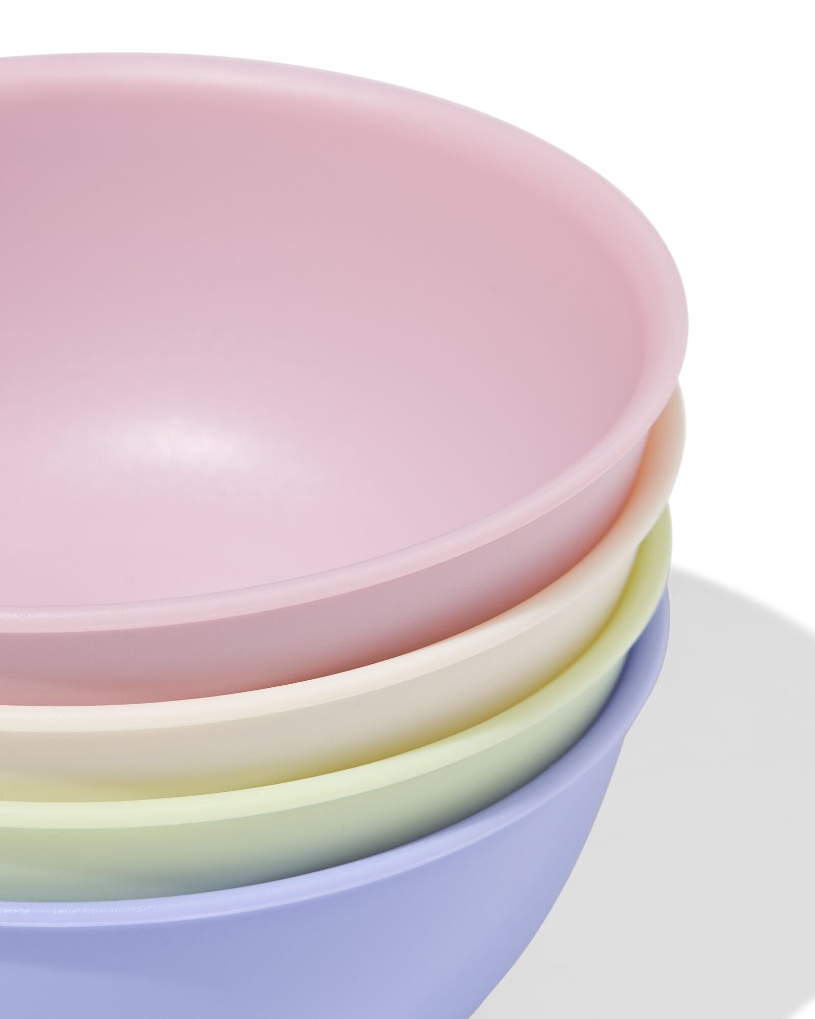 bakjes 430ml kunststof pastel - 4 stuks - 80650227 - HEMA