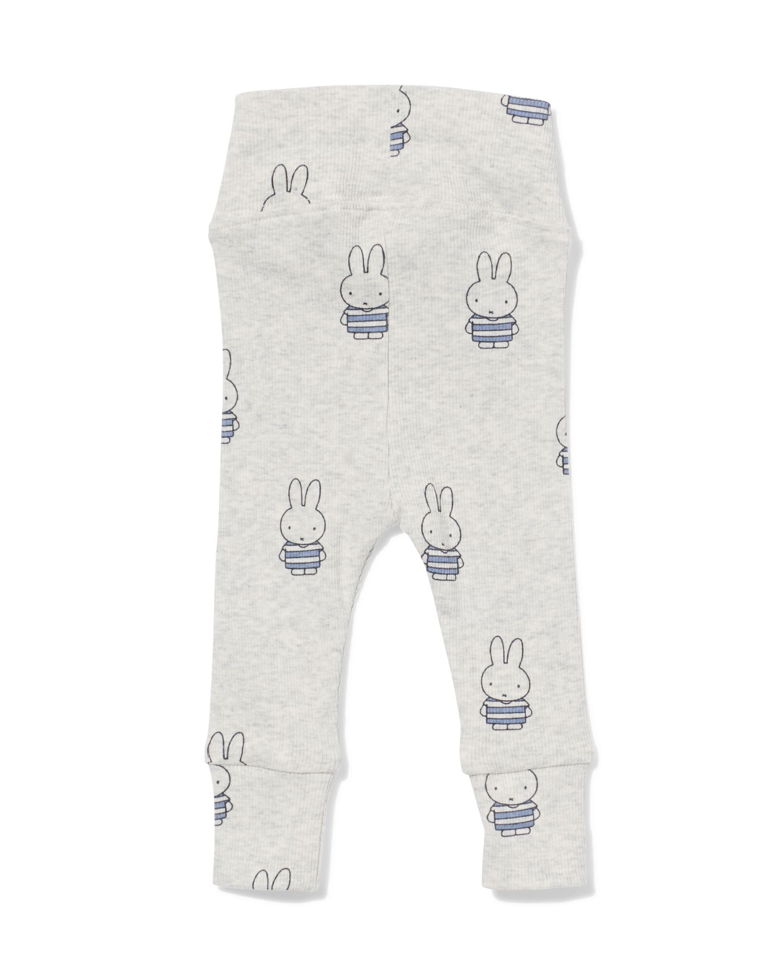 legging Miffy &eacute;volutif c&ocirc;tel&eacute; nouveau-n&eacute; gris chin&eacute; gris chin&eacute; - 33433520GREYMELANGE - HEMA