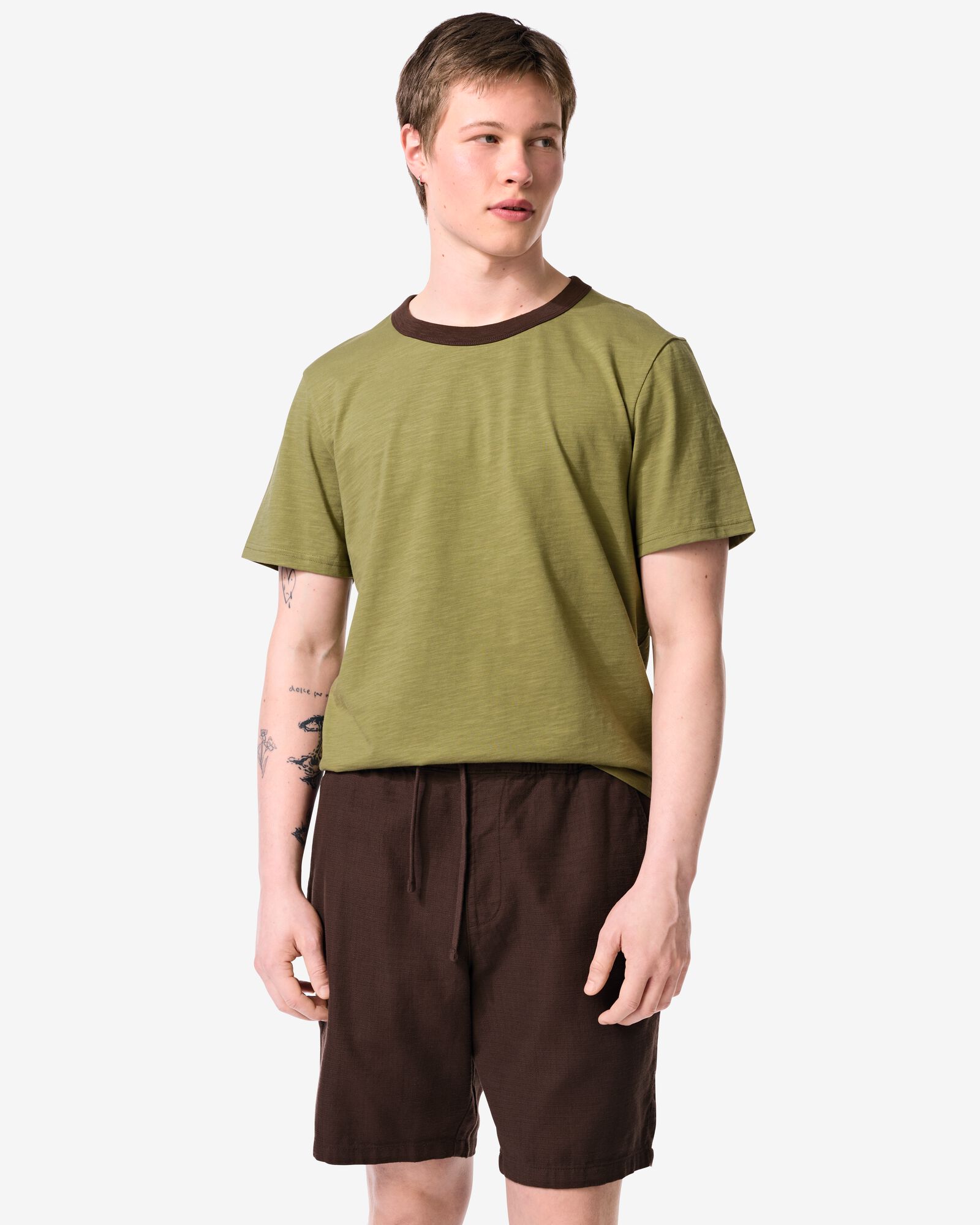 t-shirt homme Joop vert moyen vert moyen - 2100120MIDGREEN - HEMA