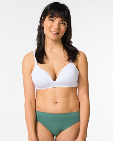 Damen-Slip, nahtlos, Mikrofaser dunkelgr&uuml;n - 19680575DARKGREEN - HEMA