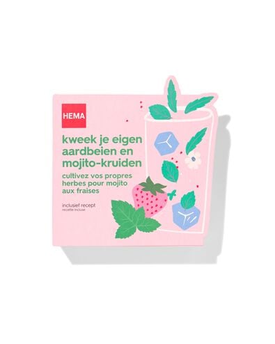 kweek je eigen aardbeien-mojito kruiden - 41800675 - HEMA