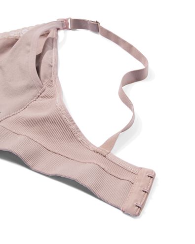 niet voorgevormde voedings bh zonder beugel naadloos beige beige - 21550060BEIGE - HEMA