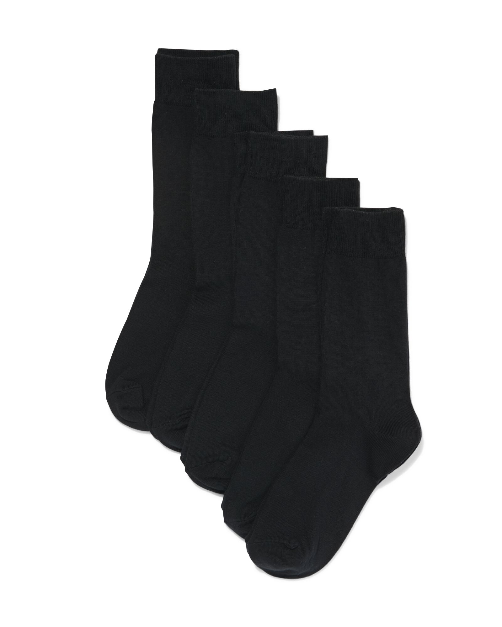 5er-Pack Herren-Socken schwarz schwarz - 1000001512 - HEMA