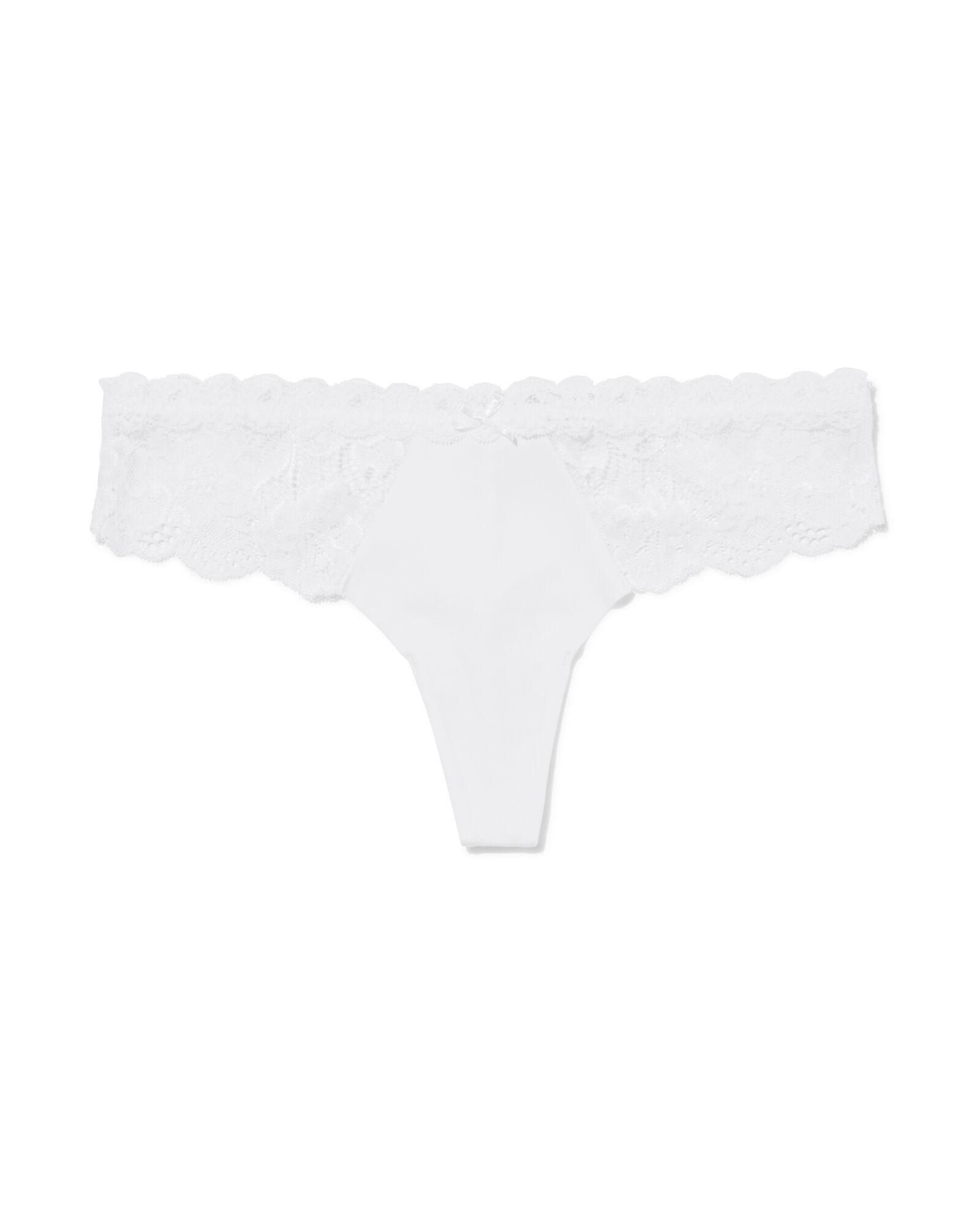 string femme microfibre en dentelle blanc - 19680779WHITE - HEMA