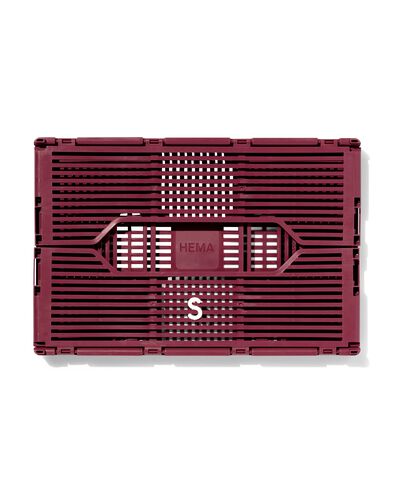 klapkrat letterbord recycled bordeauxrood S  20 x 30 x 11,5 - 39811084 - HEMA