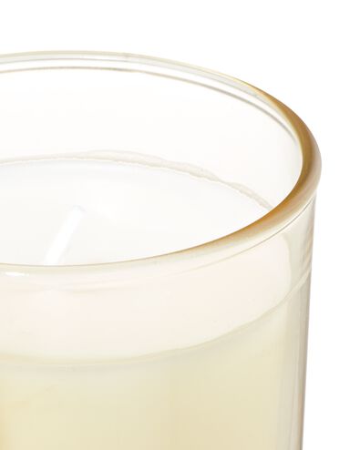 bougie parfum&eacute;e dans un verre ⌀7x8cm cr&egrave;me br&ucirc;l&eacute;e - 13507570 - HEMA
