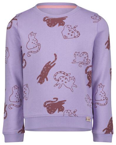 Kinder-Sweatshirt, Katzen lila - 1000024986 - HEMA
