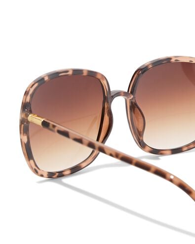 dameszonnebril groot vierkant bruin - 12500351 - HEMA