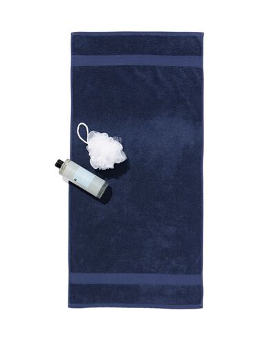 handdoeken - zware kwaliteit nachtblauw handdoek 50 x 100 - 5250390 - HEMA