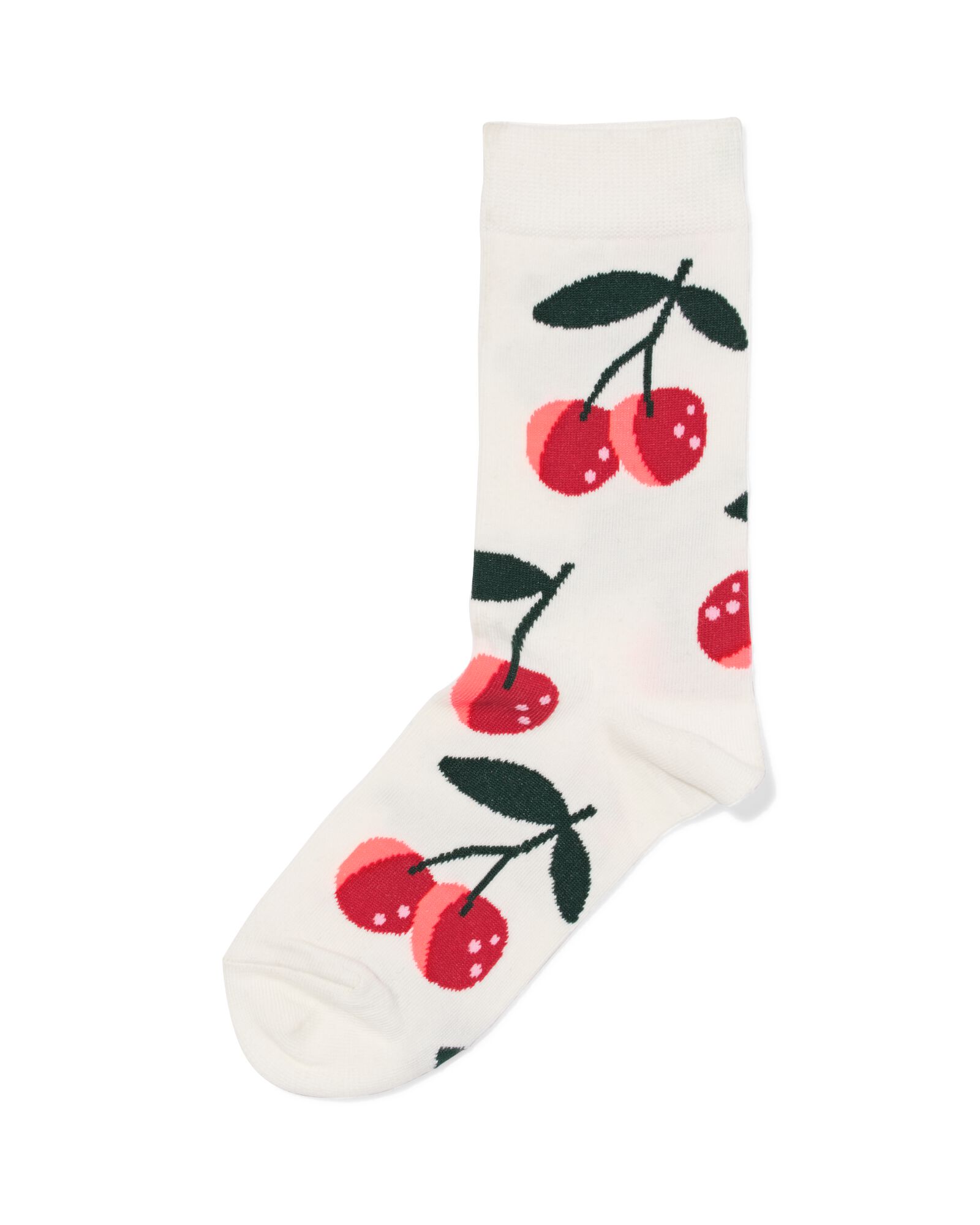 sokken voor volwassenen 'cherry much'  gebroken wit gebroken wit - 4124135OFFWHITE - HEMA
