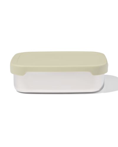 boîte à lunch 14,3x18,9x5,8cm en acier inoxydable vert  - 80650206 - HEMA