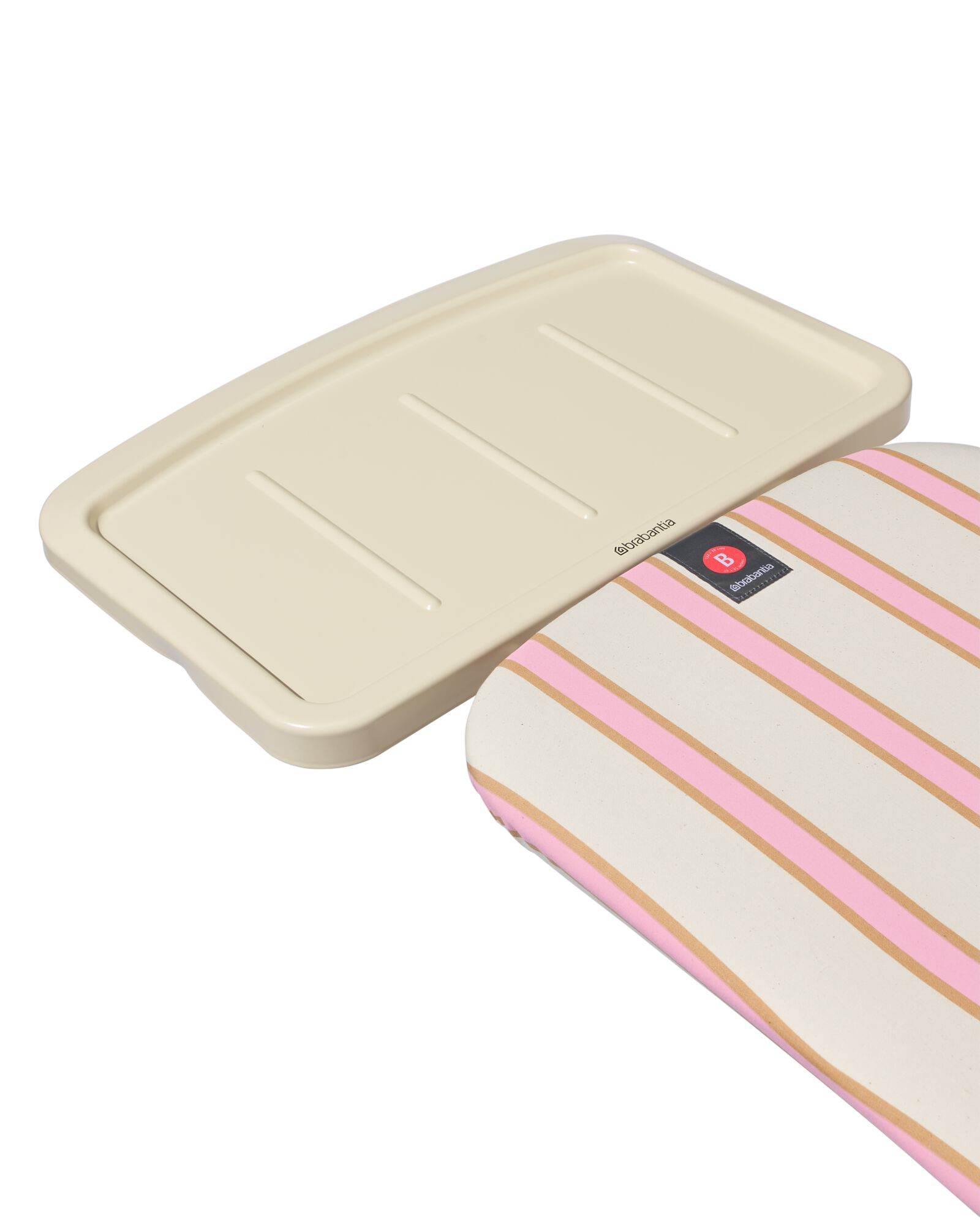 Brabantia strijkplank B voor stoomgenerator 124x38cm strepen roze - 20500264 - HEMA