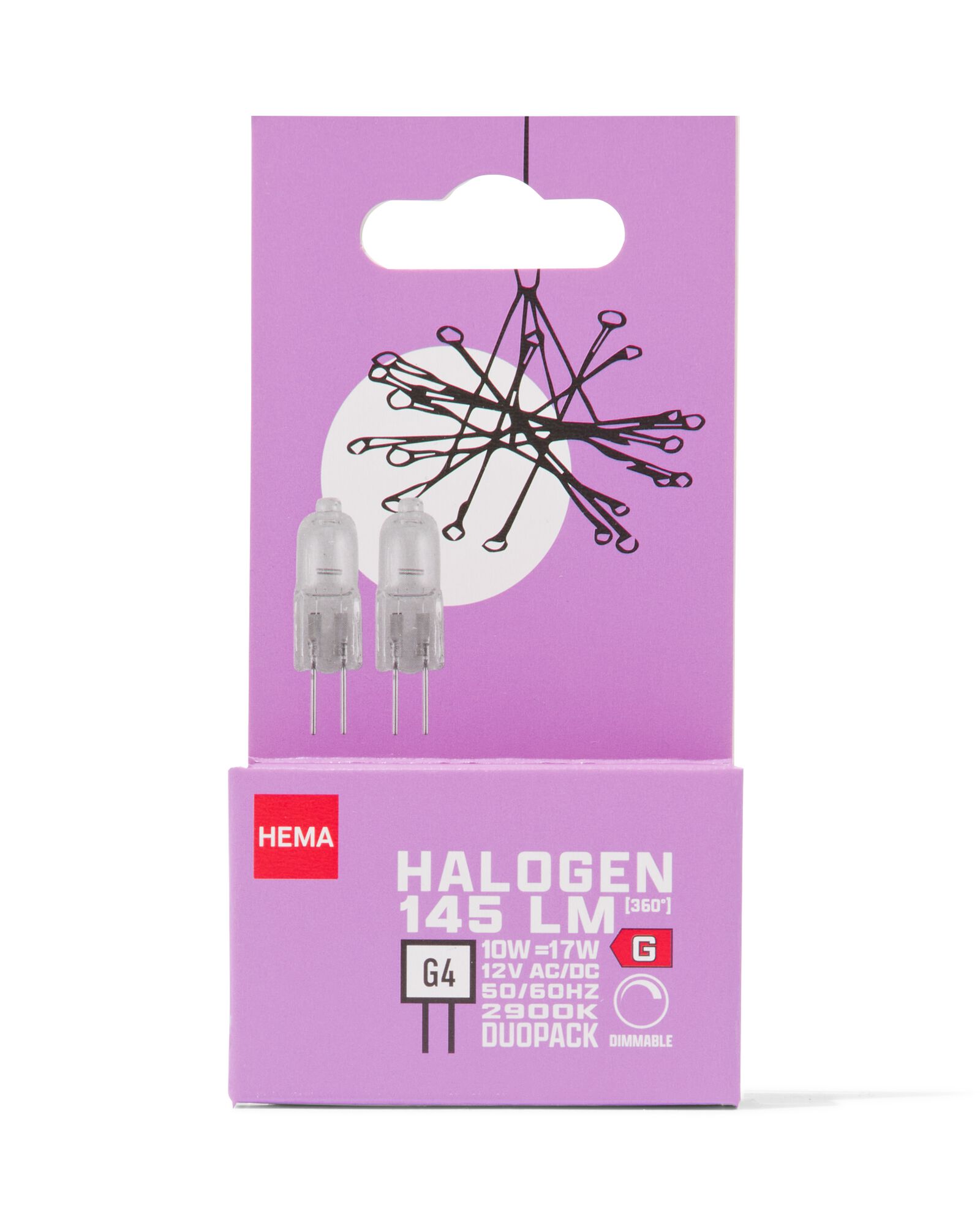 2er-Pack Halogenlampen, G4 10 W, 145 lm, dimmbar - 20070076 - HEMA