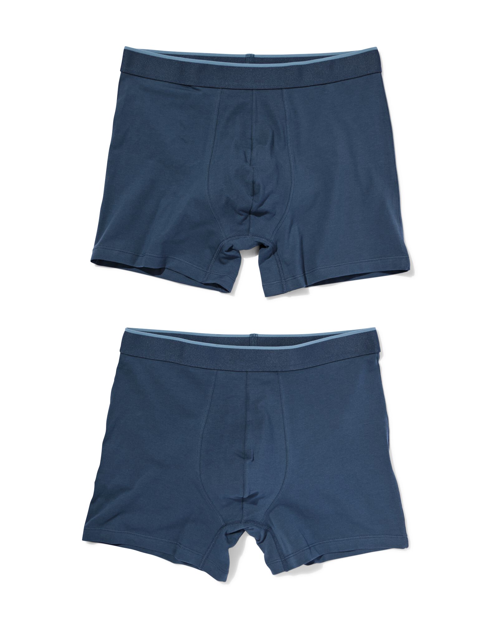 herenboxers comfort perfect - 2 stuks donkerblauw donkerblauw - 19190380DARKBLUE - HEMA