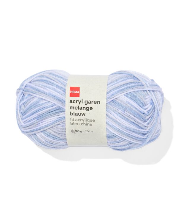 fil acrylique bleu chin&eacute; 100g 250m - 60760010 - HEMA