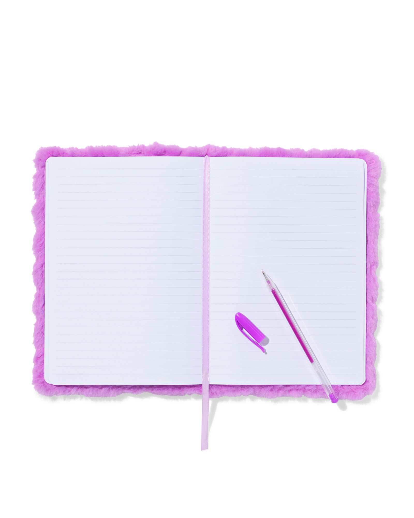 carnet A5 peluche lignes c&oelig;urs  - 14540192 - HEMA