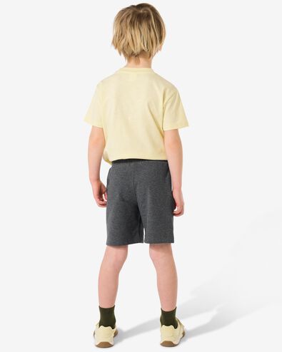 short enfant coupe droite tissu sweat - 2 pi&egrave;ces gris chin&eacute; gris chin&eacute; - 30714617GREYMELANGE - HEMA