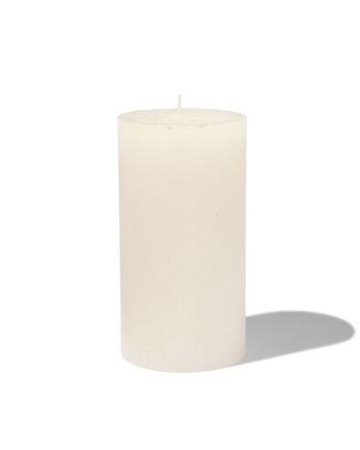 bougie rustique 7 x 13 cm ivoire 7 x 13 - 13503144 - HEMA
