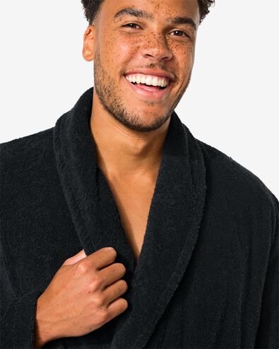 Herren-Bademantel, Baumwolle  dunkelgrau - 23680070DARKGREY - HEMA