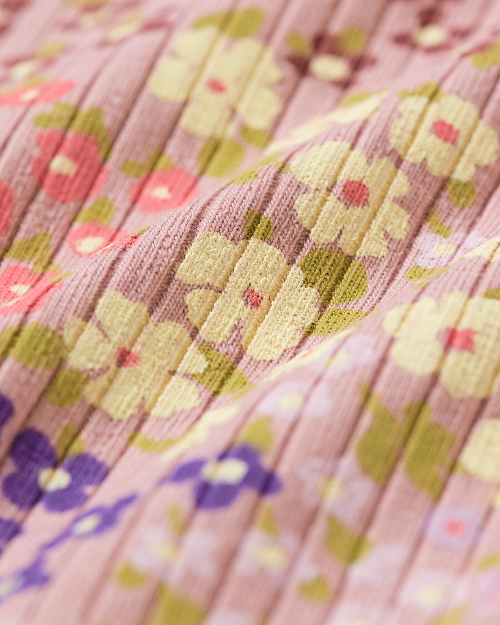 Kinder-T-Shirt, Jersey, gebl&uuml;mt altrosa altrosa - 30866407OLDPINK - HEMA