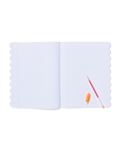 cahier 25,5 x 20 cm lignes rose - 14100242 - HEMA