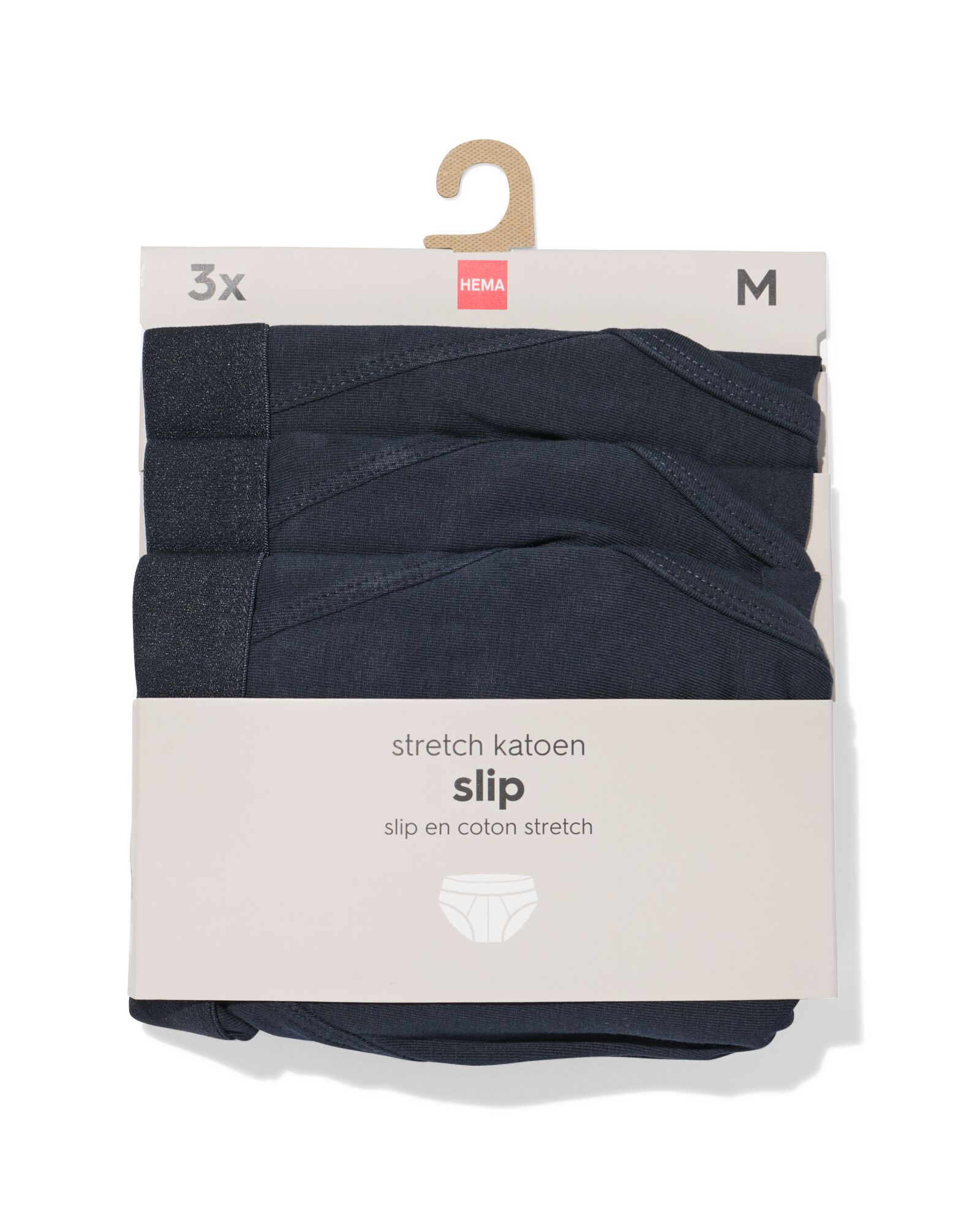 3er-Pack Herren-Slips blau blau - 1000010352 - HEMA