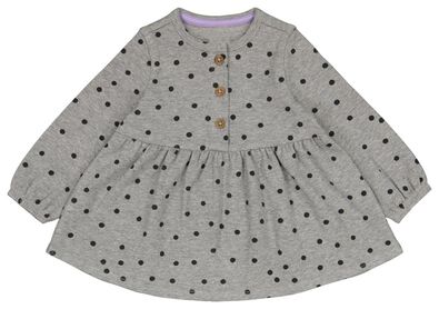 Baby-Kleid, gerippt, Punkte eierschalenfarben - 1000024454 - HEMA