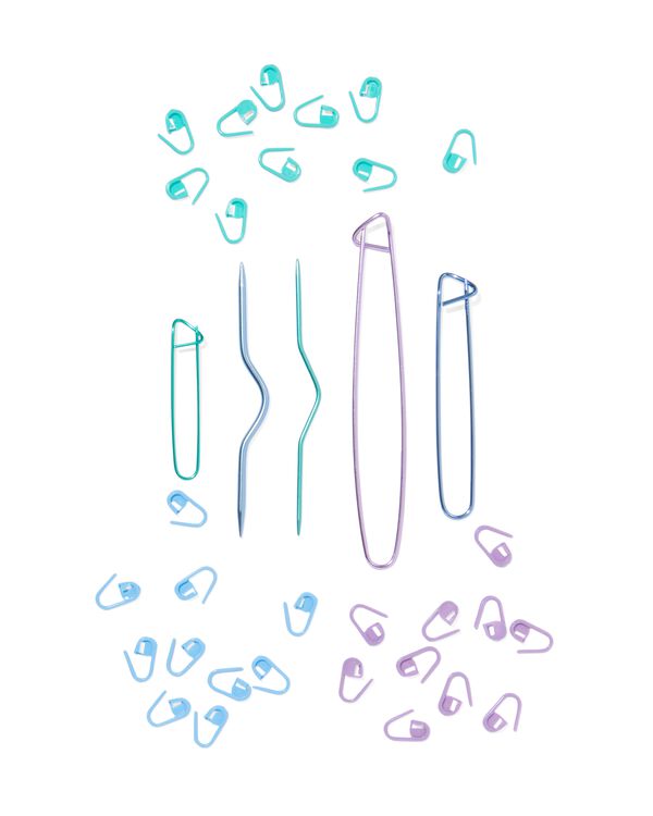 lot de marqueurs de maille et arr&ecirc;te-maille - 60760073 - HEMA