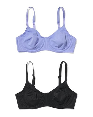 2 soutiens-gorge non pr&eacute;form&eacute;s avec armatures multi - 1000024167 - HEMA