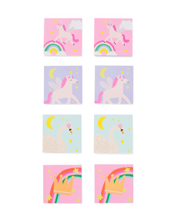 Mitgebsel Mini-Malbuch Regenbogen &ndash; 8 St&uuml;ck - 14250120 - HEMA