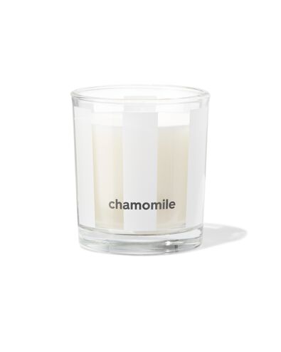 bougie parfum&eacute;e en verre ⌀7x8cm camomille - 13507575 - HEMA
