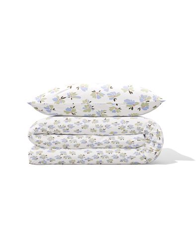 housse de couette 140x200/220 coton fleurs - 5700231 - HEMA